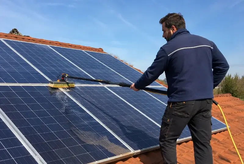 Nettoyage et entretien de panneaux solaires à Lent